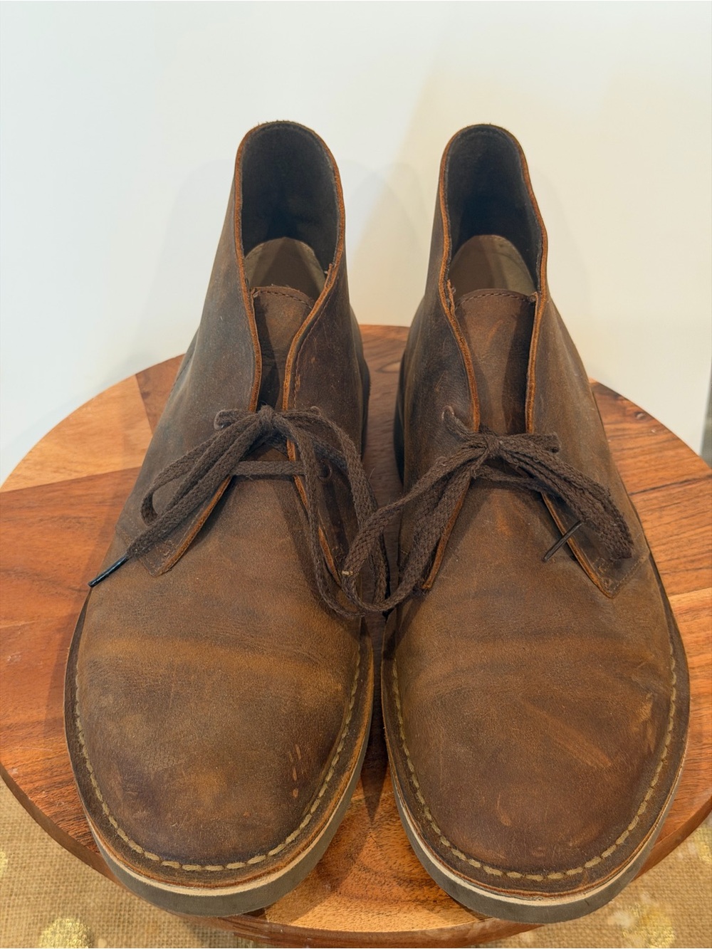 Clarks Collection Men’s Brown Leather Chukka Boots Size 10